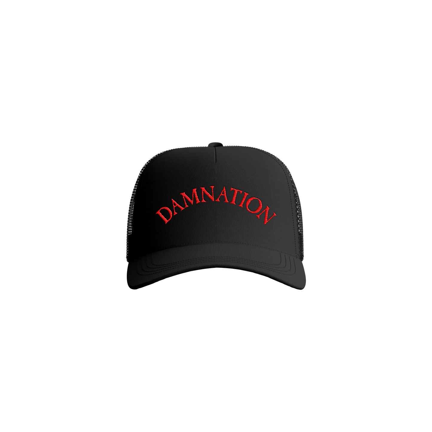 DAMNATION RED LOGO CAP