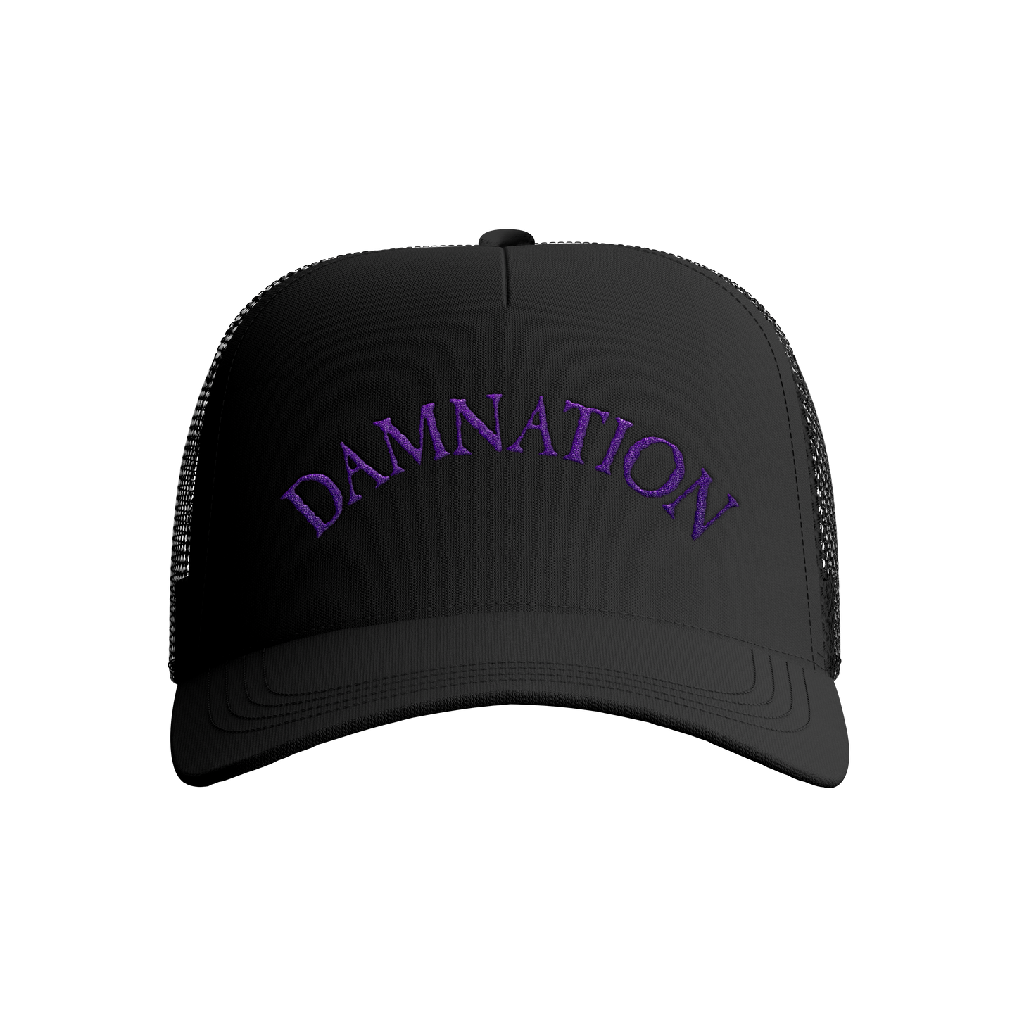 DAMNATION PURPLE LOGO CAP
