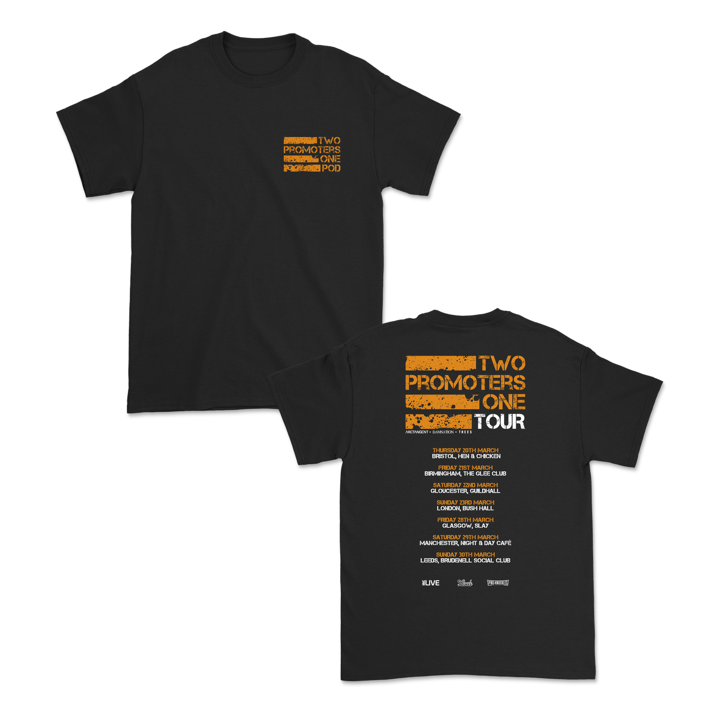 TOUR DATES BLACK TEE