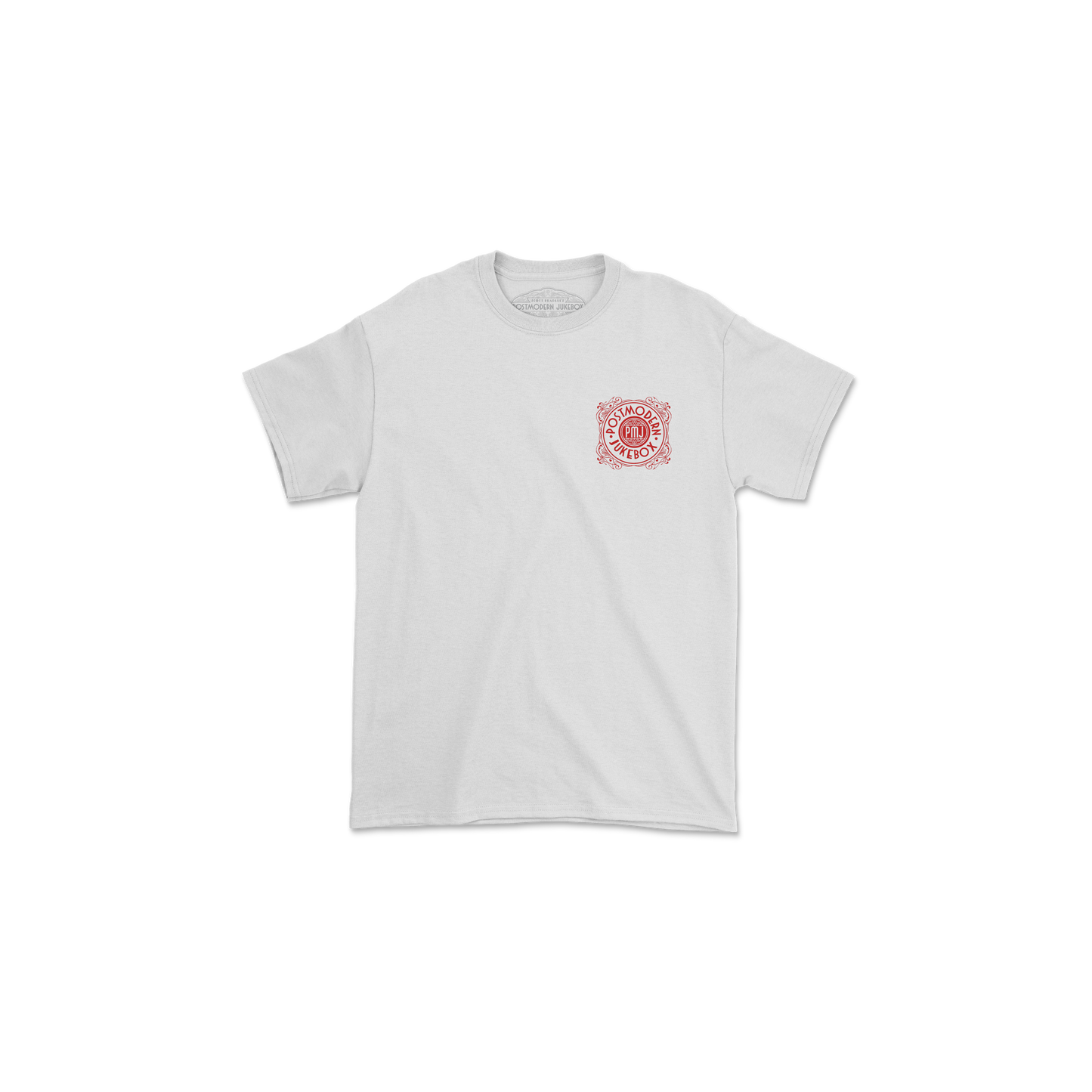 PMJ WHITE POCKET PRINT UK/EU TOUR TEE
