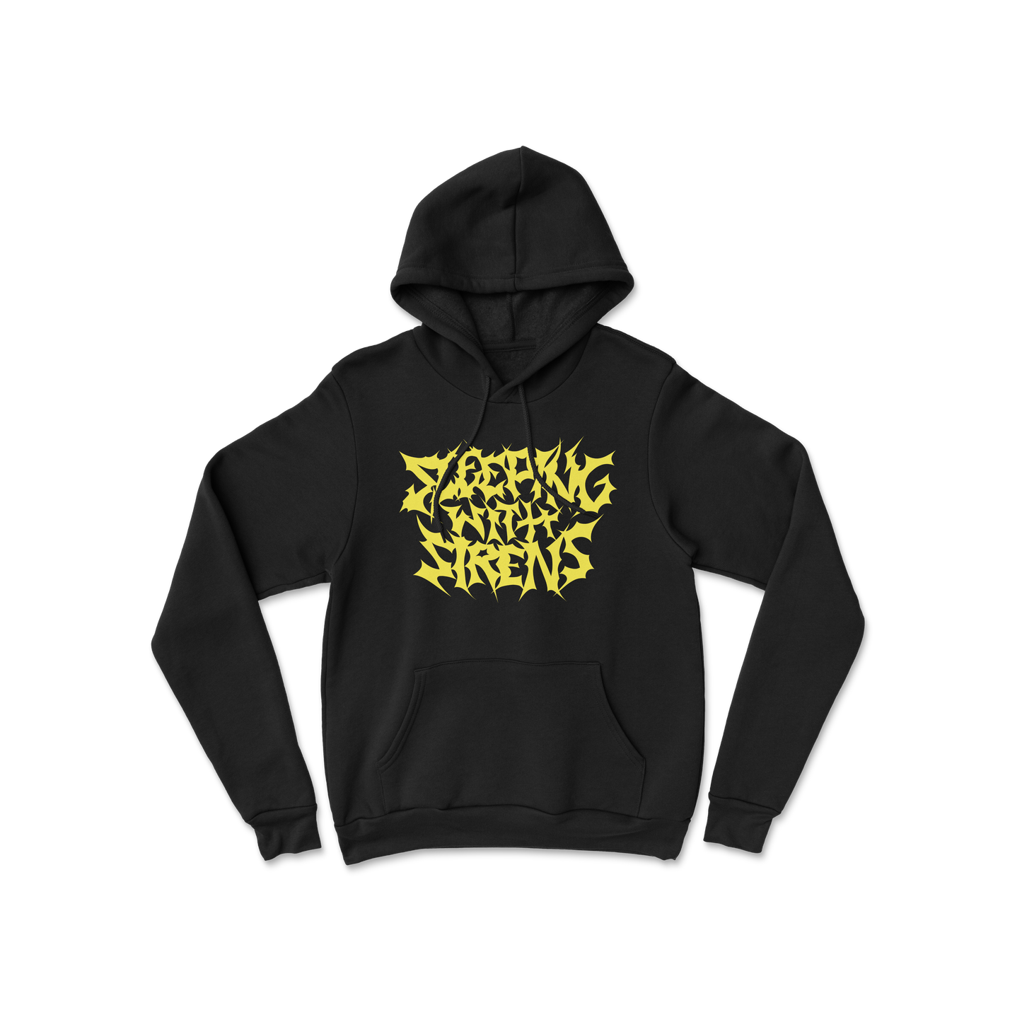 METAL LOGO BLACK HOODIE
