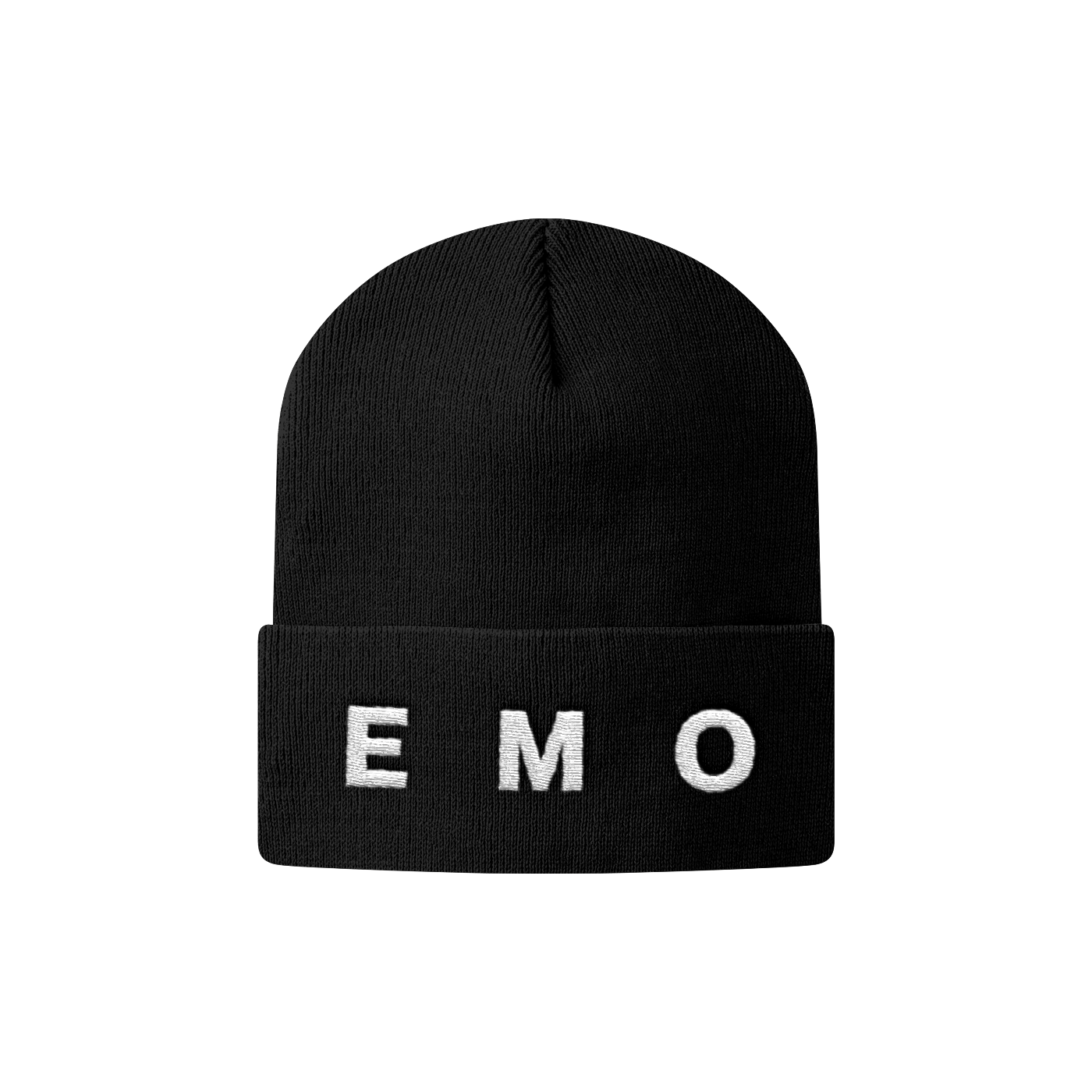 EMO BLACK BEANIE