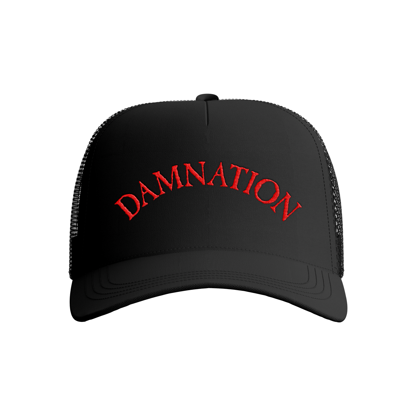 DAMNATION RED LOGO CAP
