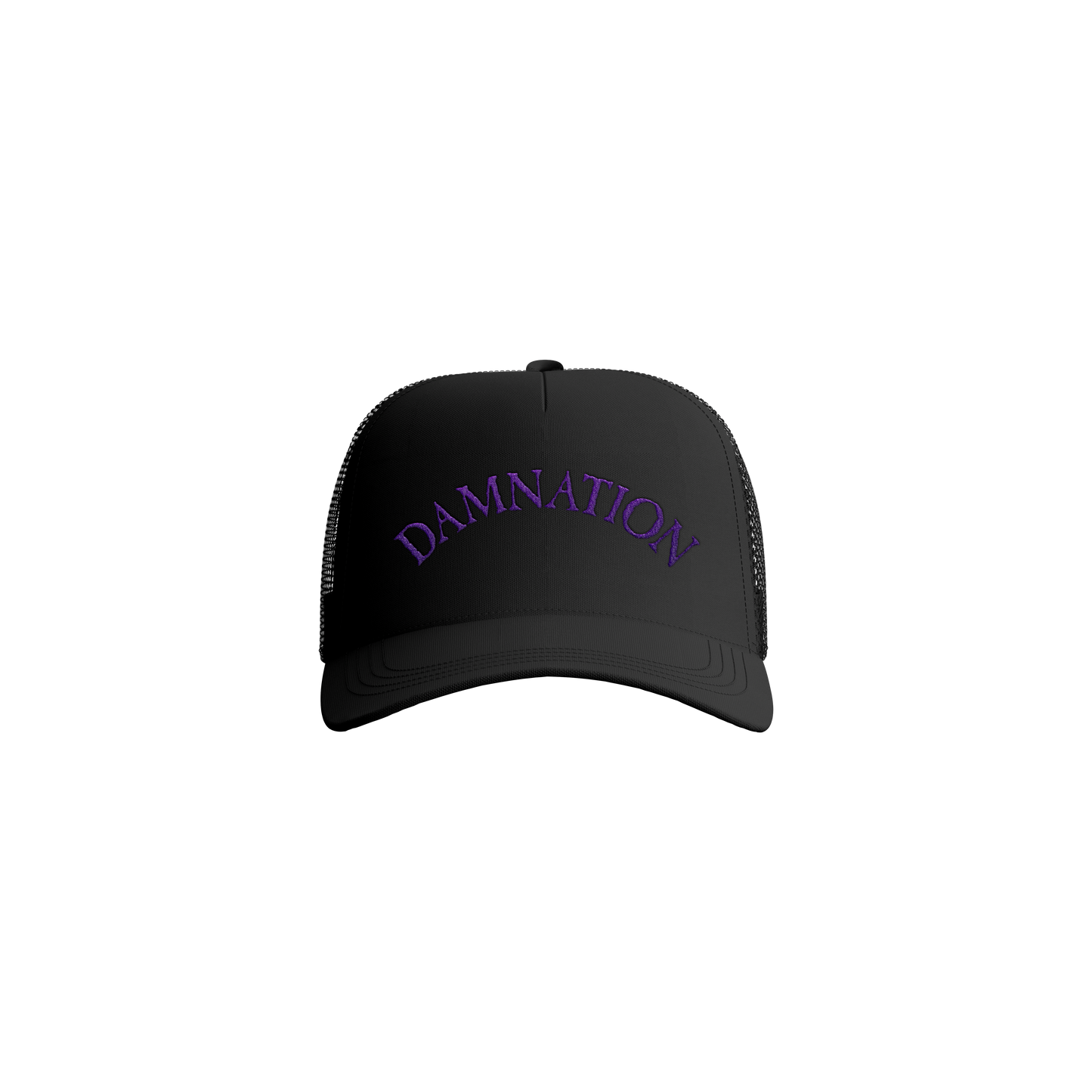 DAMNATION PURPLE LOGO CAP