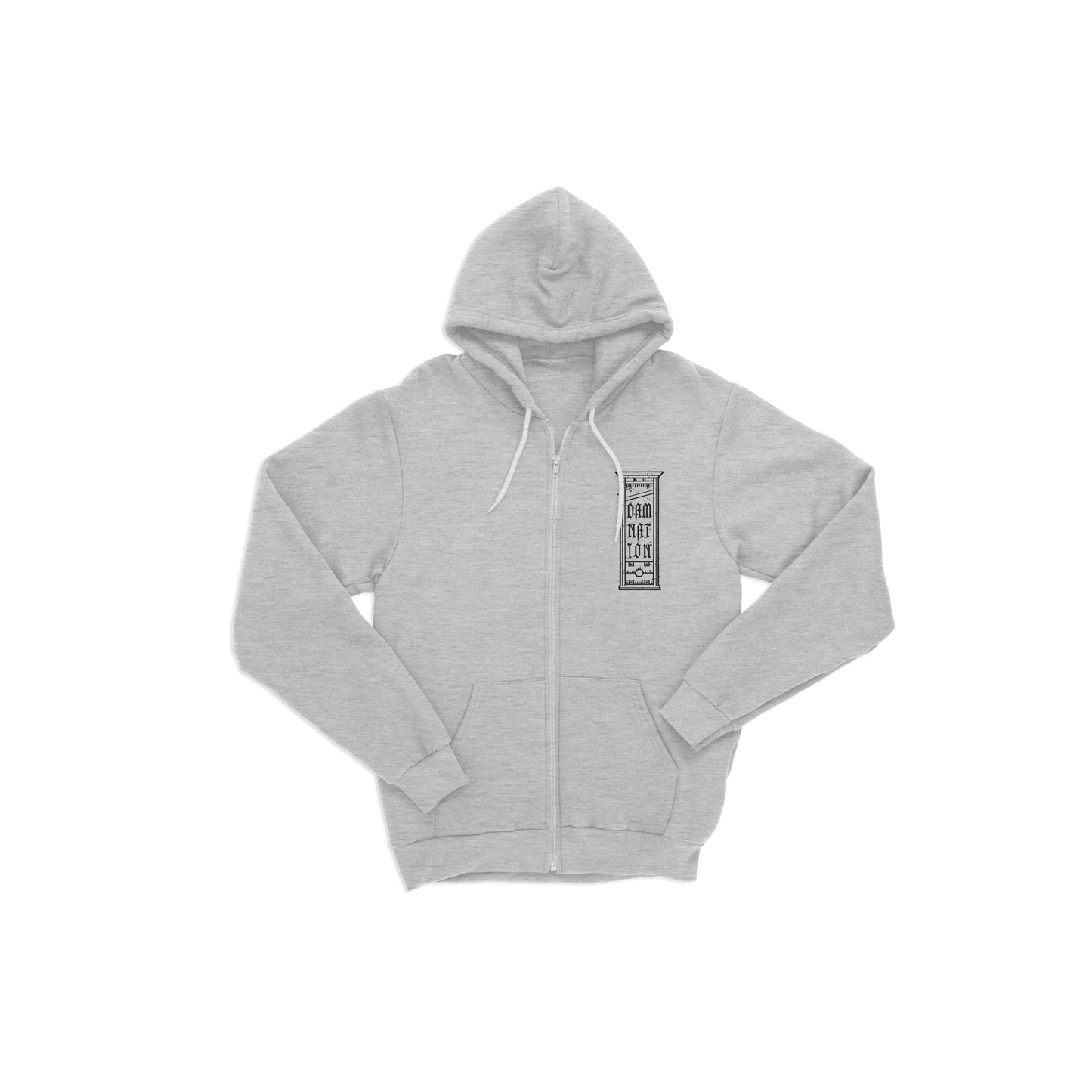 2024 GUILLOTINE HEATHER GREY ZIP HOODIE