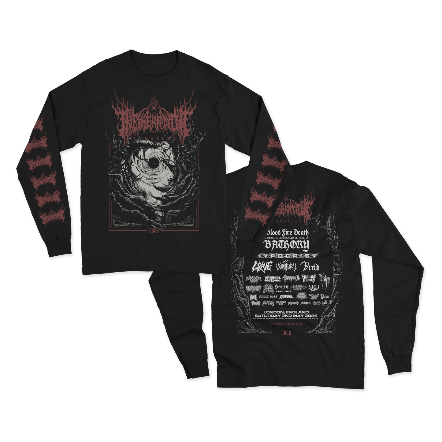 INCINERATION 2026 LONGSLEEVE TEE