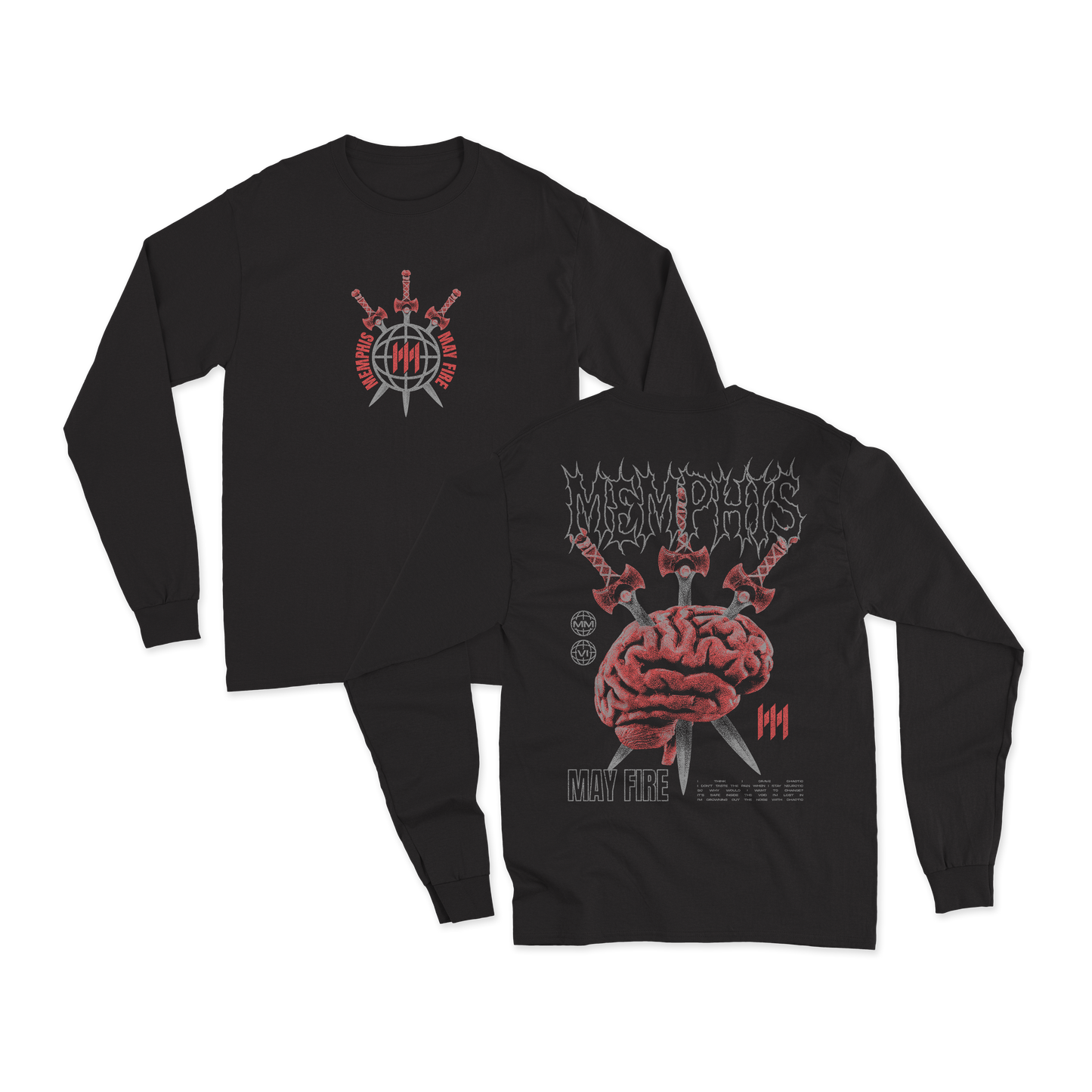 CHAOTIC BRAIN LONGSLEEVE TEE