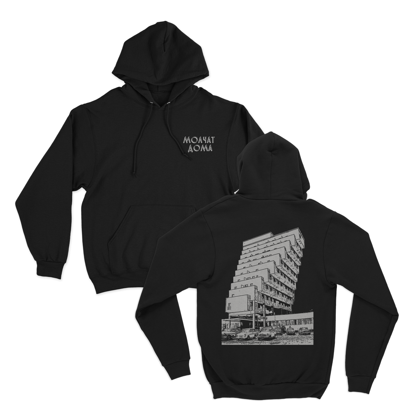 BUILDING BLACK HOODIE
