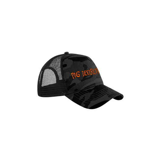 PIG DESTROYER LOGO CAMO CAP