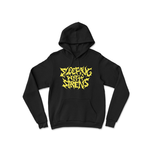 METAL LOGO BLACK HOODIE