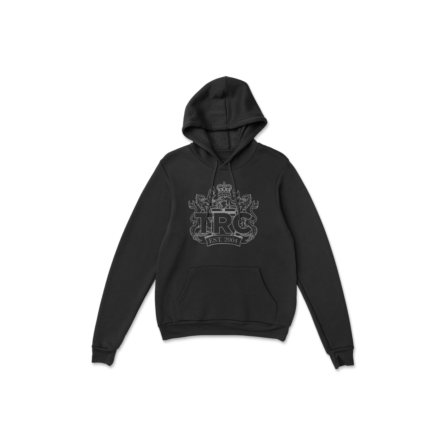 GREY CREST HOODIE