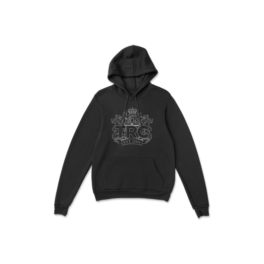 GREY CREST HOODIE