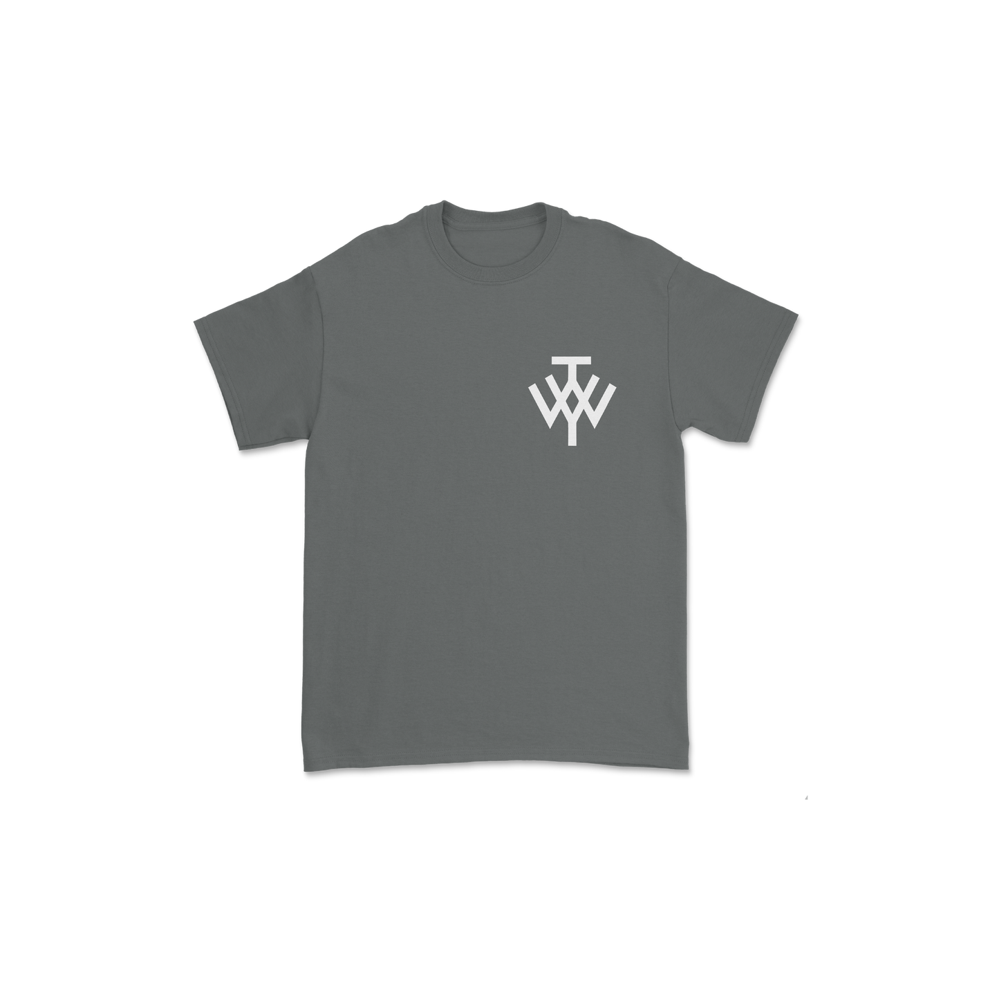 PO BOX CHARCOAL TEE