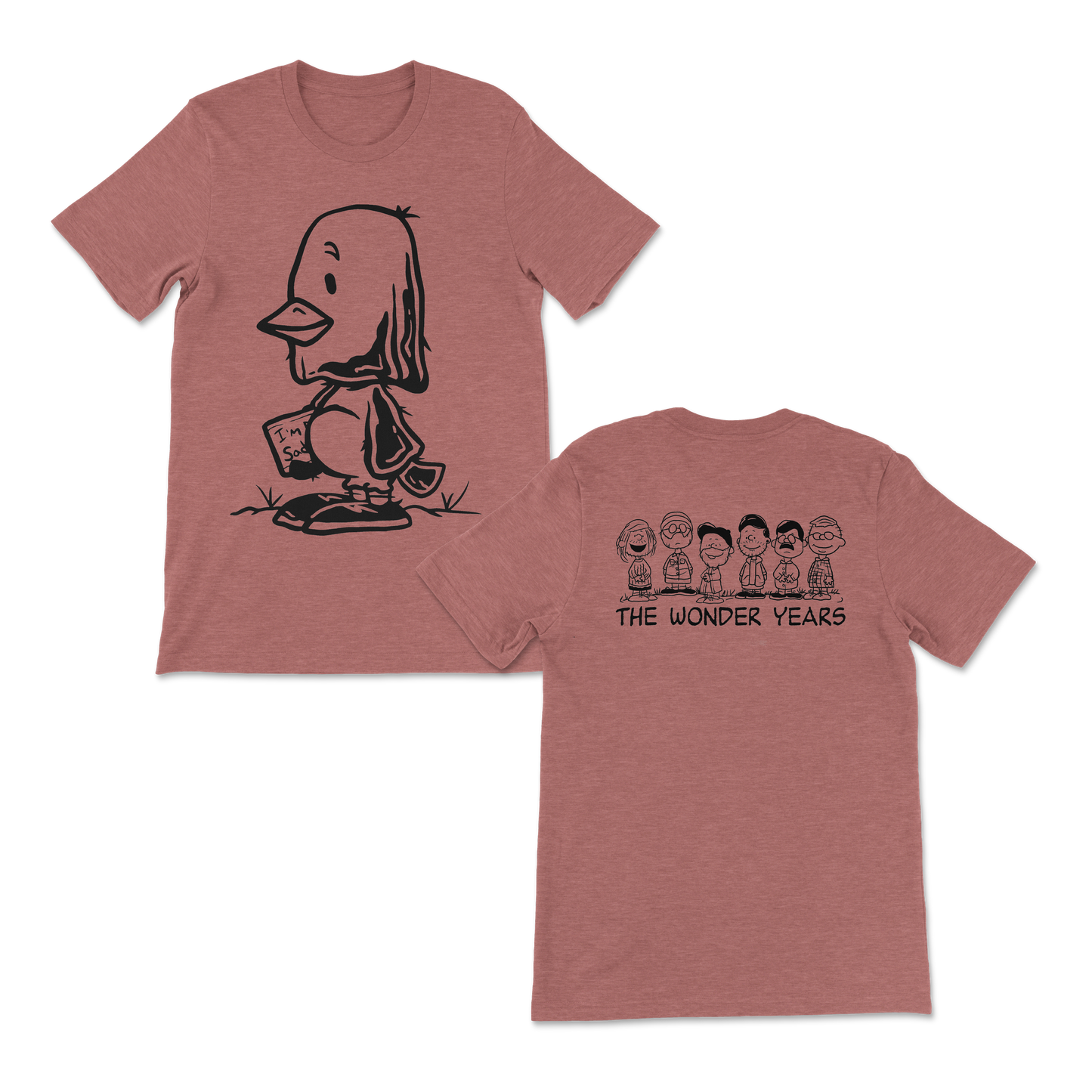 PEANUTS HEATHER MAUVE TEE